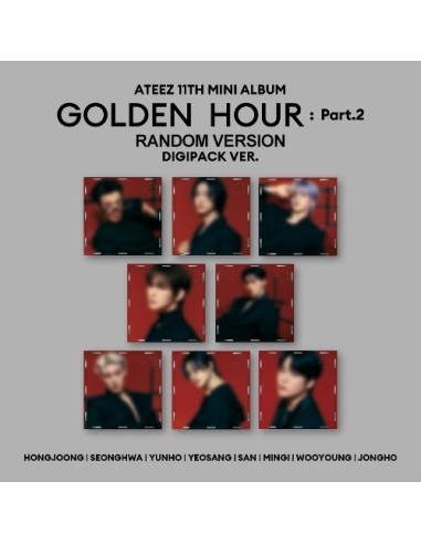 [DIGIPACK] ATEEZ 11th Mini Album - GOLDEN HOUR : Part.2 (RANDOM VER.) CD