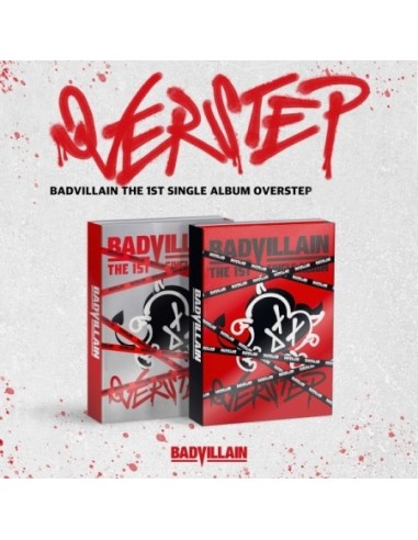 BADVILLAIN 1st Single Album - OVERSTEP (Random Ver.) CD