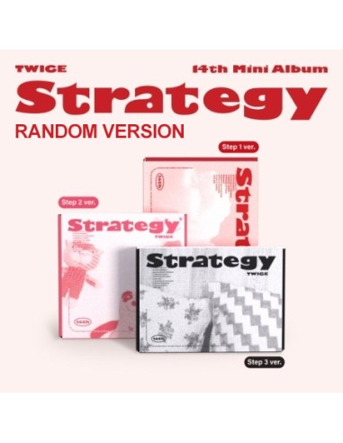 TWICE 14th Mini Album - STRATEGY (Random Ver.) CD + Poster