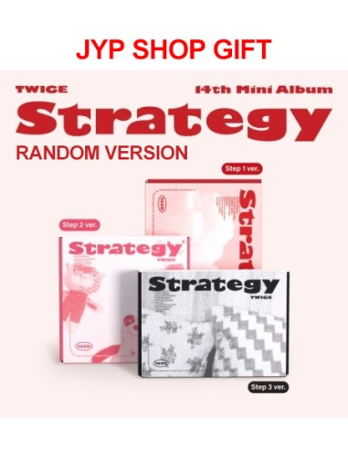 [JYP Shop Gift] TWICE 14th Mini Album - STRATEGY (Random Ver.) CD + Poster