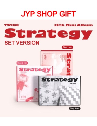 [JYP Shop Gift][SET] TWICE 14th Mini Album - STRATEGY (SET Ver.) 3CD + 3Poster