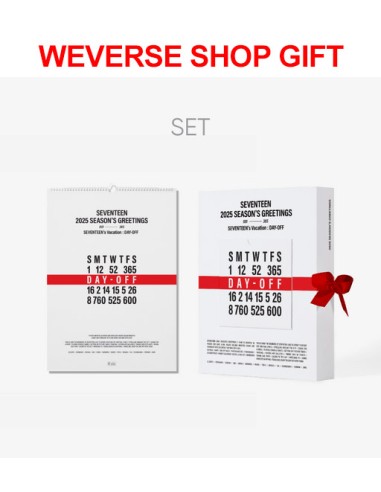 [Weverse Shop Gift][SET] SEVENTEEN 2025 SEASON’S GREETINGS + WALL CALENDAR SET