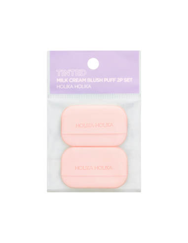 [Holika Holika] Tinted Milk Cream Blush 2p Puff Set