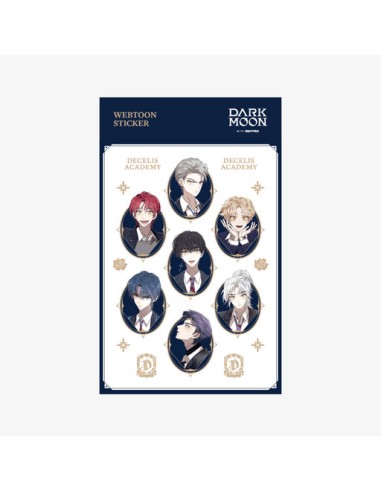 DARK MOON Pop-UP Goods - WEBTOON STICKER (BLUE)