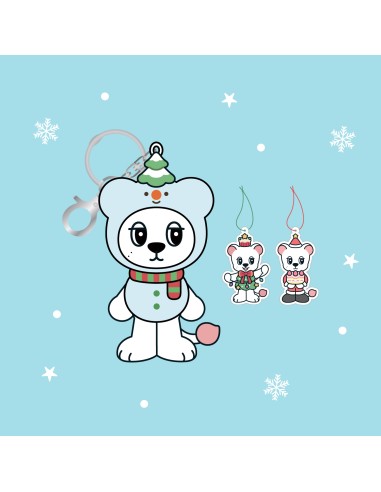 WOOKDONG MERRY CHRISTMAS Goods - Plush Keyring + Ornaments Set