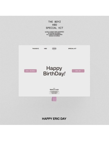 [Pre Order] THE BOYZ HBD ERIC SPECIAL KIT