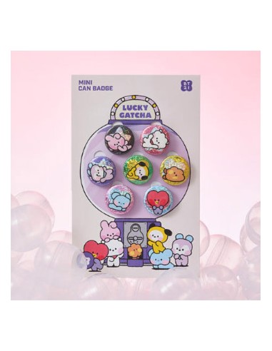 BT21 Lucky Gatcha Goods - minini Mini Can Badge Set