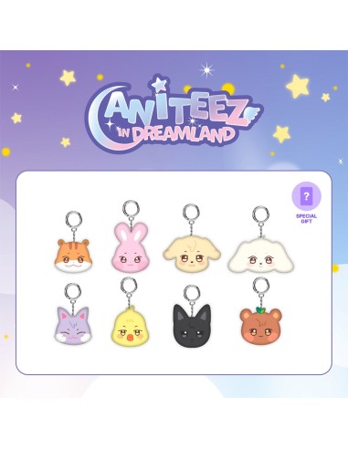 [Pre Order] ATEEZ ANITEEZ IN DREAMLAND Goods - MINI FACE KEYRING