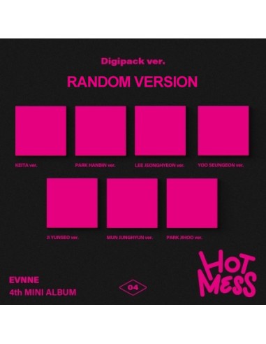 [Digipack] EVNNE 4th Mini Album - HOT MESS (Random Ver.) CD