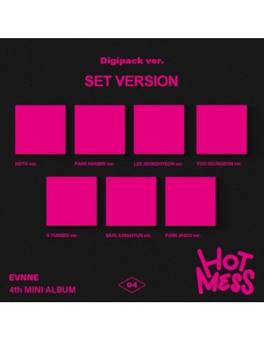 [SET][Digipack] EVNNE 4th Mini Album - HOT MESS (SET Ver.) 7CD