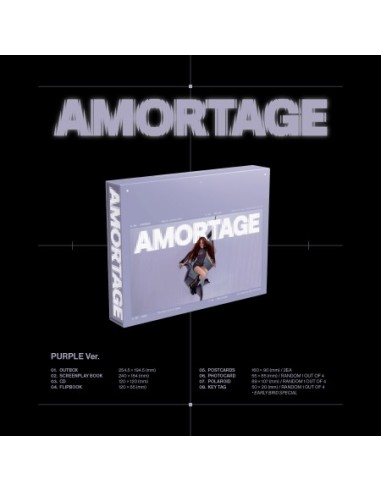 JISOO Mini Album - AMORTAGE (PURPLE Ver.) CD