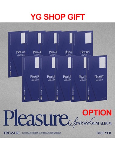 [YG Shop Gift][BLUE] TREASURE Special Mini Album - PLEASURE (Option) CD