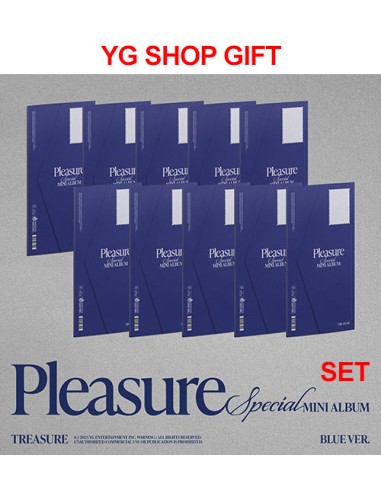 [YG Shop Gift][BLUE][SET] TREASURE Special Mini Album - PLEASURE (SET) 10CD