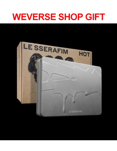 [Weverse Shop Gift] LE SSERAFIM 5th Mini Album - HOT (TIN CASE Ver.) CD