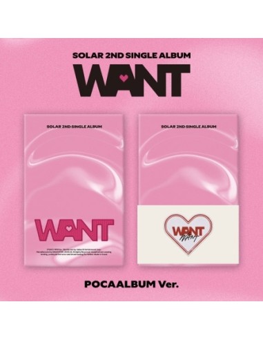 [Smart Album] SOLAR 2nd Single Album - WANT (POCA ALBUM Ver.)