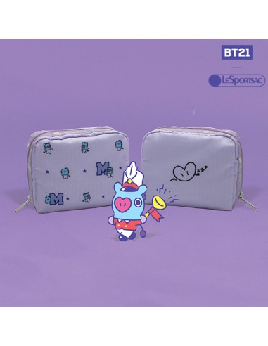 [BT21] BTS LESPORTSAC Collaboration - Square Cosmetic Pouch